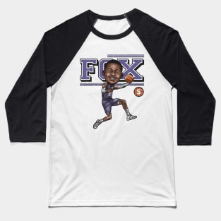De'aaron Fox Sacramento Cartoon Baseball T-Shirt